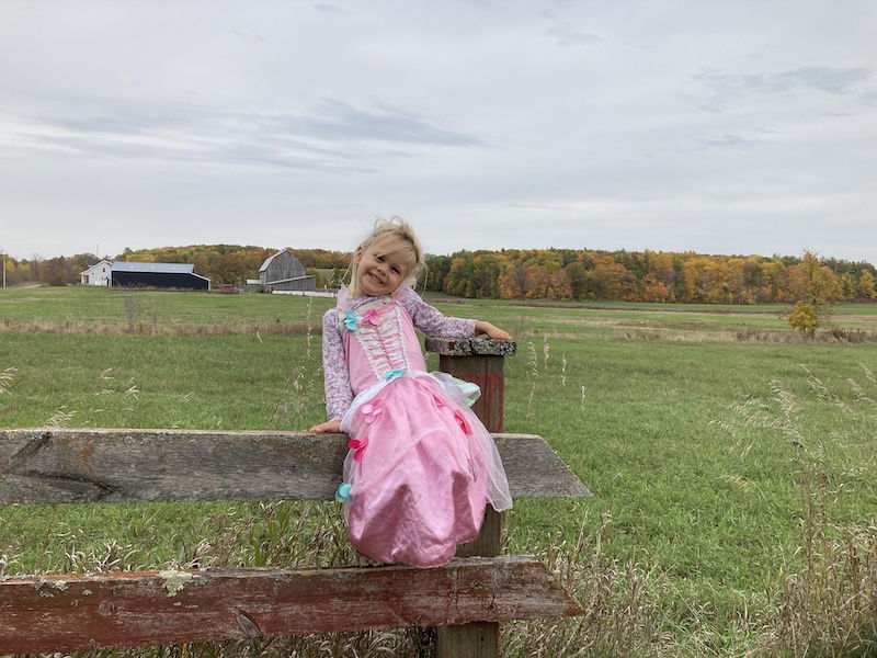 Felicity enjoying fall