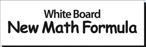 White Board New Math Formula