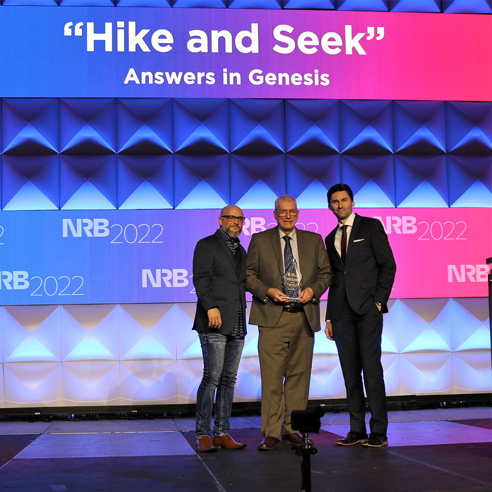 Ken Ham and Ben Wilt with NRB Award