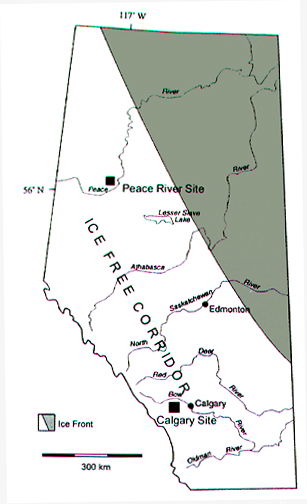 Map of Ice Free Corridor