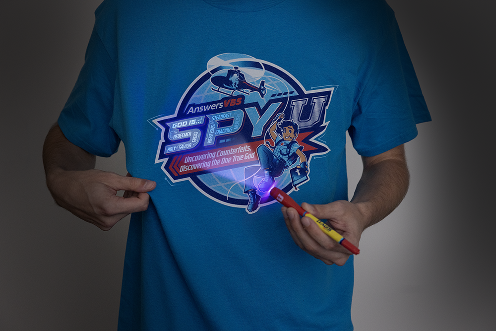 T-shirt with hidden message