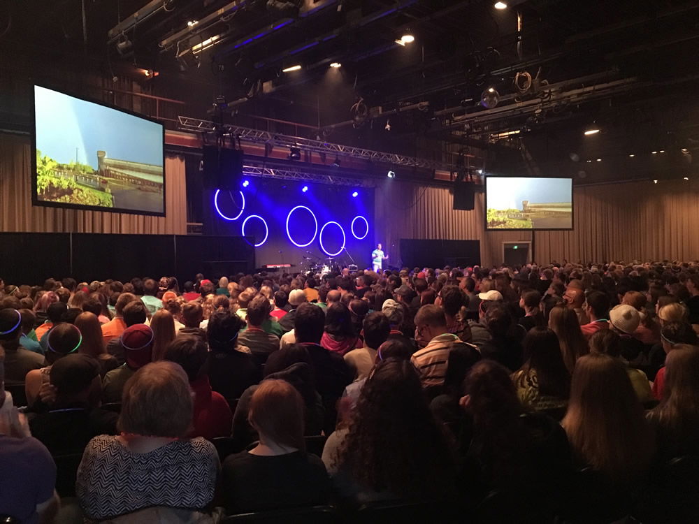 Main Session at Lutheran Church Michigan District Youth Gathering