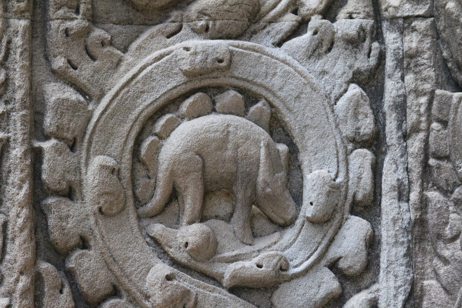 Cambodian temple engraving