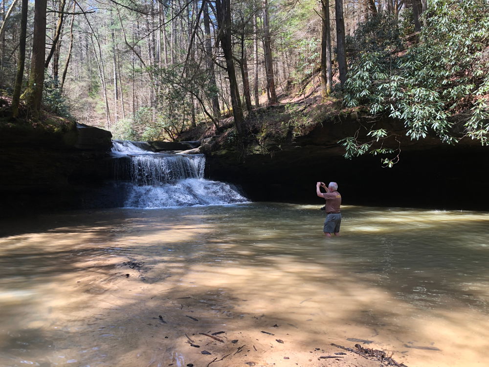 Wading in Rockbridge Fork 