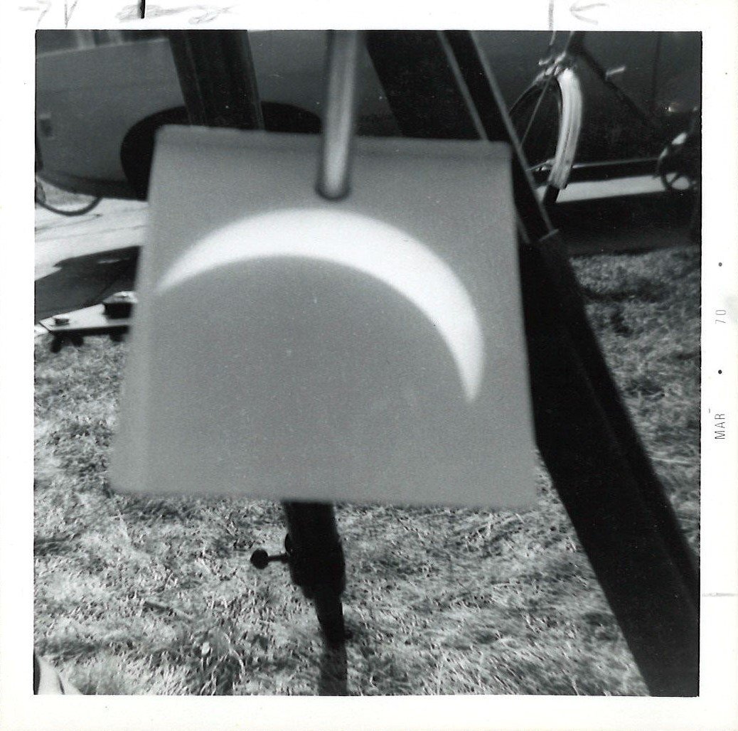 1970 solar eclipse projection