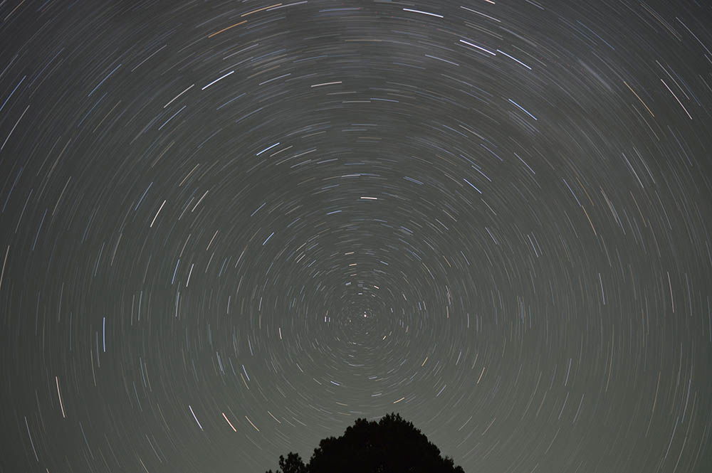 star trails at grand view camp