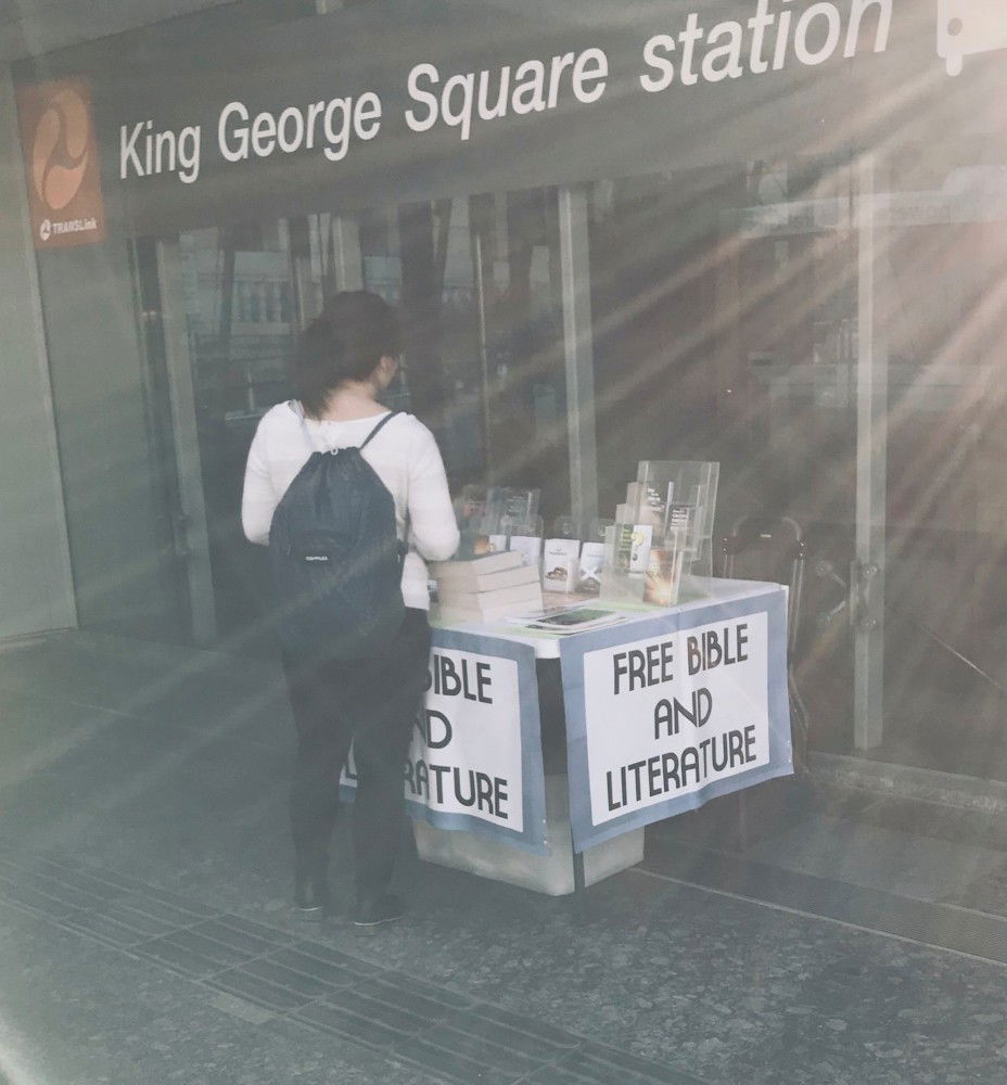Free Bible and Literature table