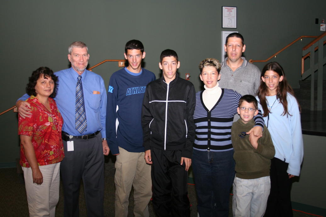 Mall and myself with the Kashtan family