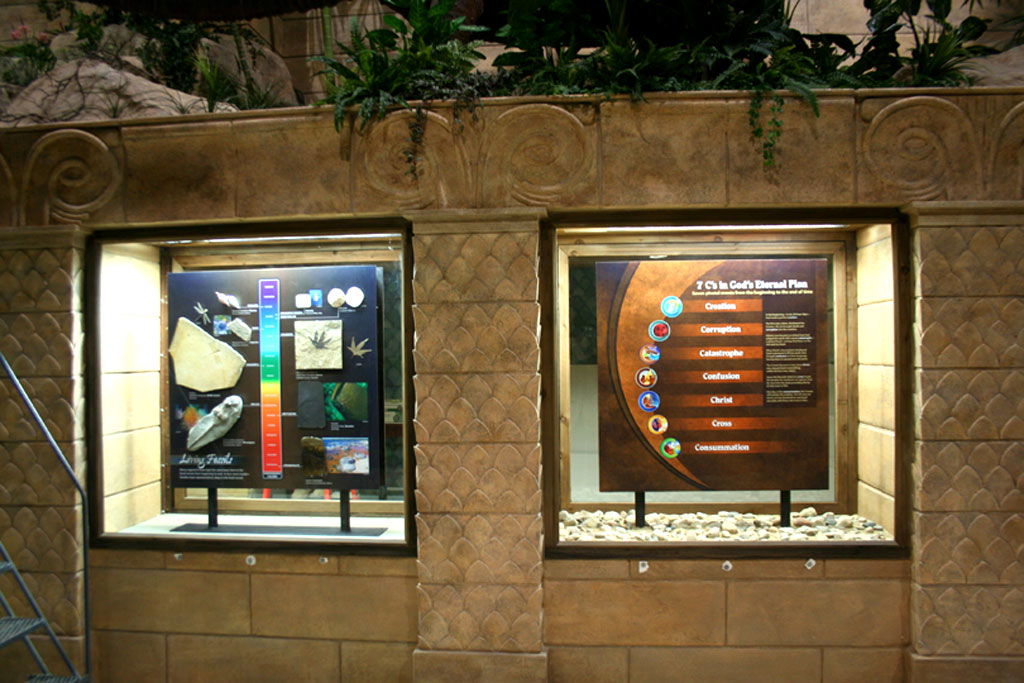 Displays in Mail Hall of Creation Museum