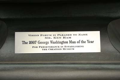 George Washington Award Plate