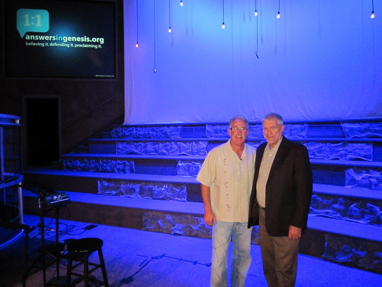 Ken Ham with Pastor Rick Countryman