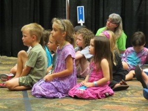 Children listening attentively