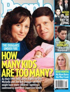 Duggar family magazine cover