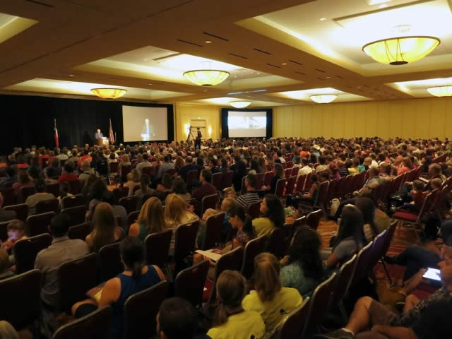 Texas Homeschool Coalition conference auditorium