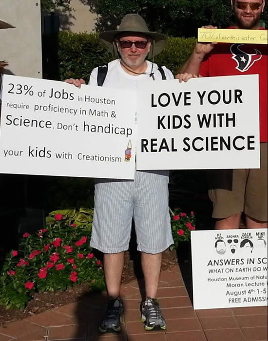 Texas Homeschool Coalition conference protestors from Houston Atheists