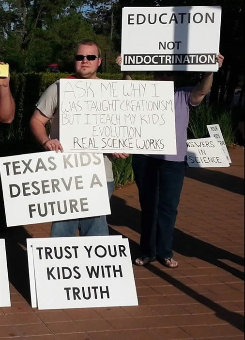 Texas Homeschool Coalition conference protestors from Houston Atheists