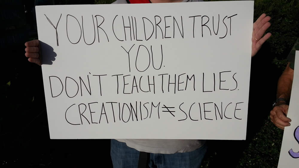 Texas Homeschool Coalition conference protestors from Houston Atheists