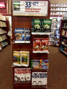 Answers end-cap in Lifeway Christian store