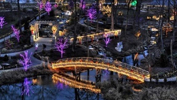 Christmas Town Garden of Llights