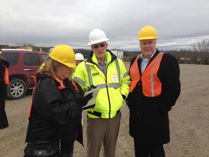 Reporter with Ken Ham and Mark Looy