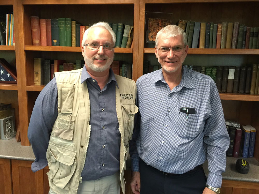 Ron Dudek with Ken Ham