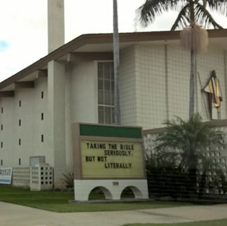 Church Sign: Taking the Bible Serious But Not Literally