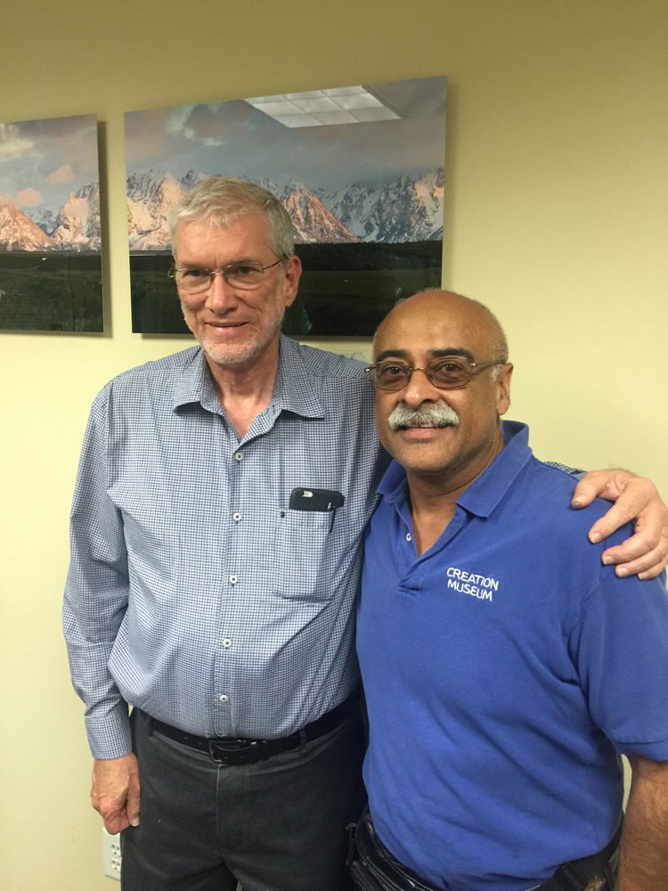 Ken Ham and Hector Aybar