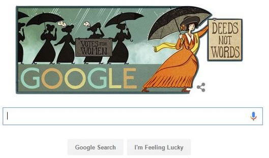 Google Doodle of Alice Paul