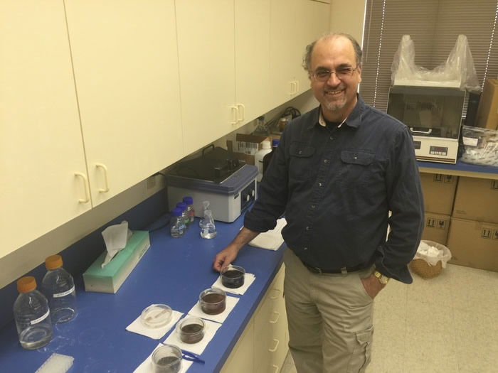 Dr. Kevin Anderson with Dinosaur Specimens