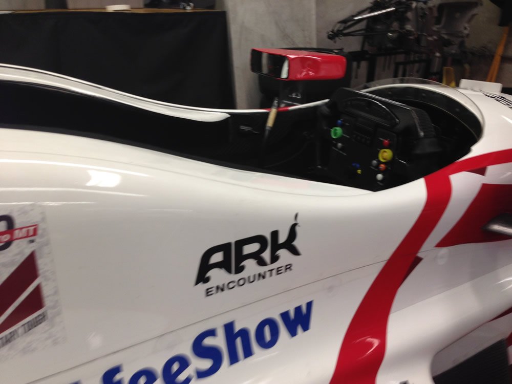 Indy Car with Ark Encounter Logo