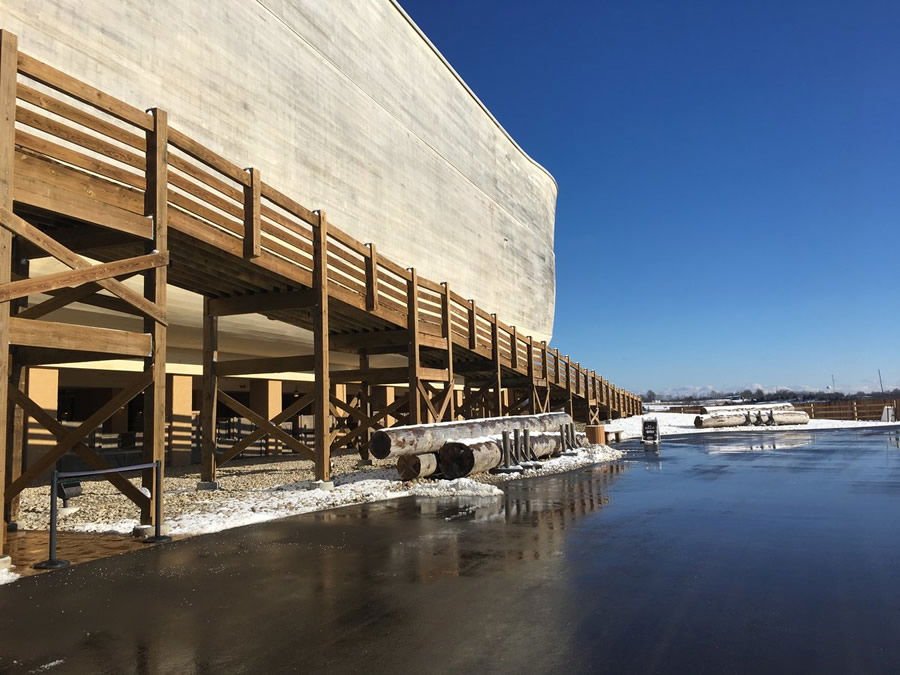 Ark Encounter with Snow