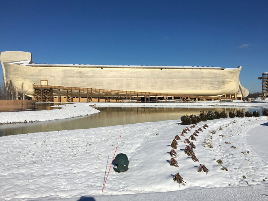 Ark Encounter with Snow