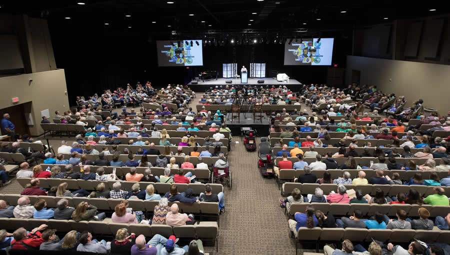 Guests in Creation Museum Legacy Hall