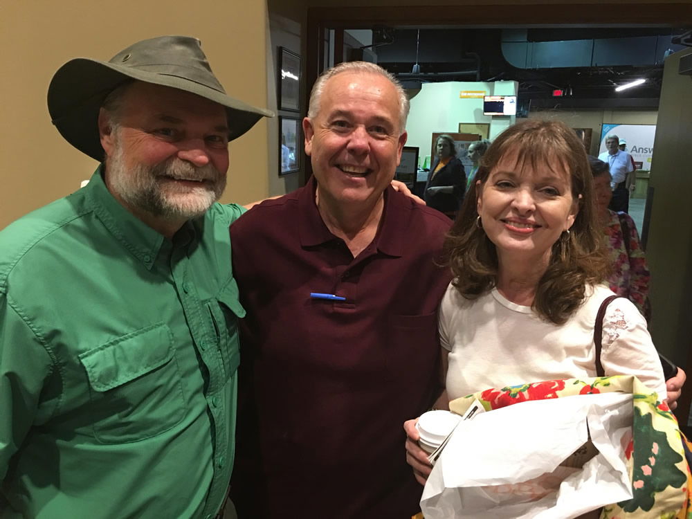 Buddy Davis with Brian and Sandra Lester