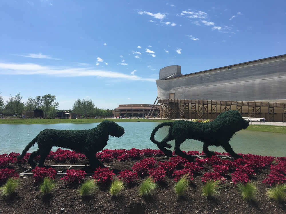 Topiary Lions