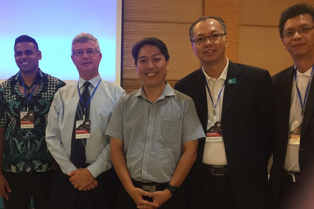 David Chakranarayan and Dr. Andrew Snelling with Indonesian Conference Leaders