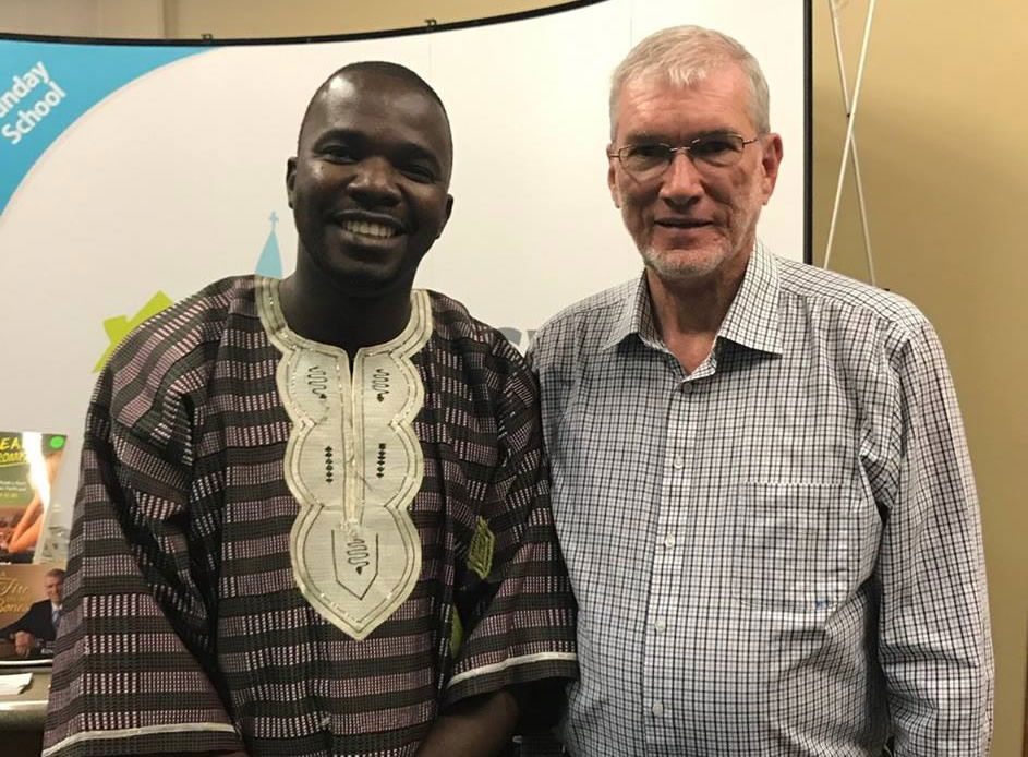 Ken Ham with Pastor from Liberia