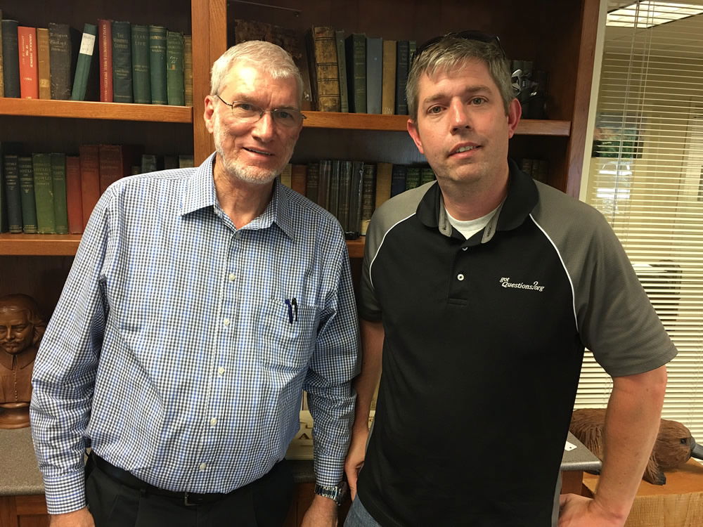 Ken Ham with Shea Houdmann of GotQuestions.com