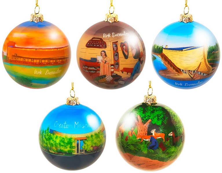 Ark Encounter and Creation Museum Christmas Ornaments