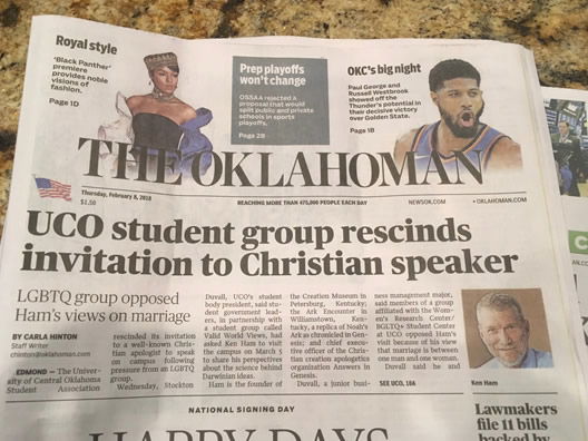 The Oklahoman Lead Article