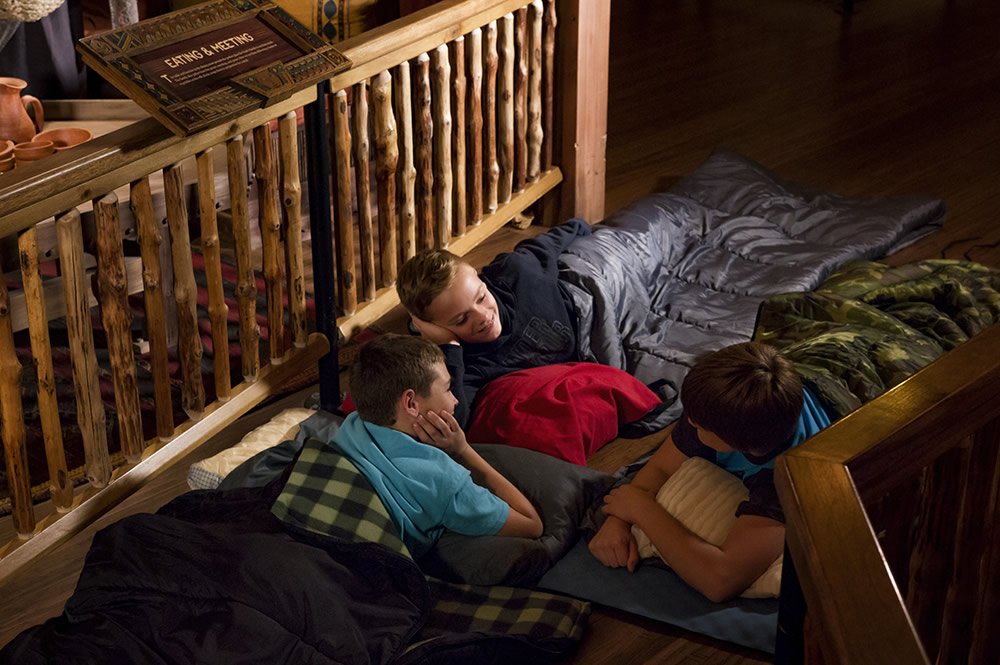 Boys Talking During an Overnight Stay on the Ark