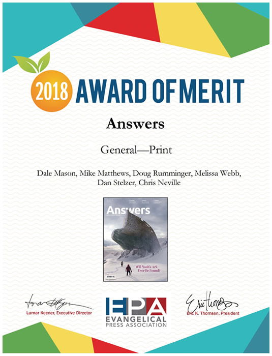 Evangelical Press Association Award of Merit