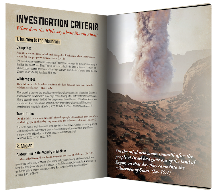 Patterns of Evidence: Journey to Mount Sinai Investigation Criteria resource