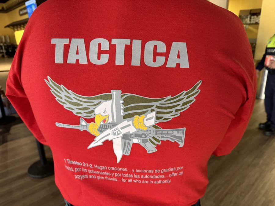 Back of a TACTICA shirt