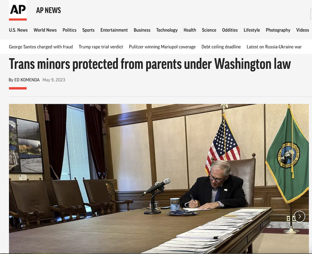 Trans minors protected from parents under Washington law