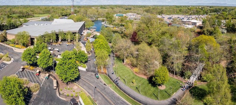 Aerial view of the Creation Museum