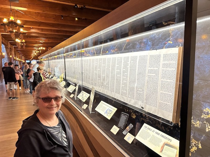 New exhibit featuring a Torah scroll and teaching on how we received the Bible and what an incredible gift it is to mankind.