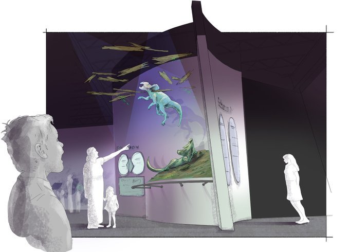Concept art of the display