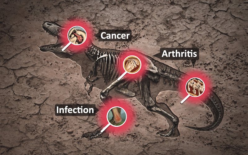 Diseases in the bones of the fossil record