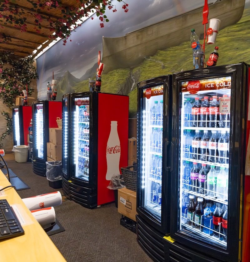 Coca-Cola drink dispensers